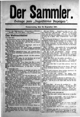 Ingolstädter Anzeiger Donnerstag 29. Dezember 1927