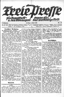 Freie Presse für Ingolstadt u. den Donaugau (Ingolstädter Anzeiger) Freitag 2. Juni 1922