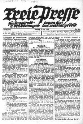 Freie Presse für Ingolstadt u. den Donaugau (Ingolstädter Anzeiger) Montag 3. Juli 1922