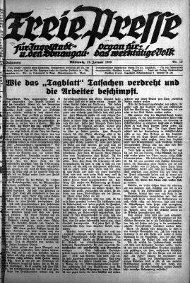 Freie Presse für Ingolstadt u. den Donaugau (Ingolstädter Anzeiger) Mittwoch 17. Januar 1923