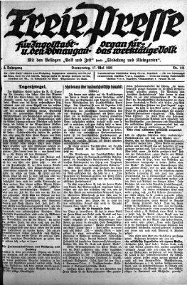 Freie Presse für Ingolstadt u. den Donaugau (Ingolstädter Anzeiger) Donnerstag 17. Mai 1923