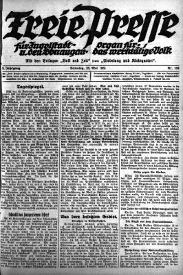 Freie Presse für Ingolstadt u. den Donaugau (Ingolstädter Anzeiger) Samstag 26. Mai 1923