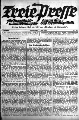 Freie Presse für Ingolstadt u. den Donaugau (Ingolstädter Anzeiger) Donnerstag 7. Juni 1923