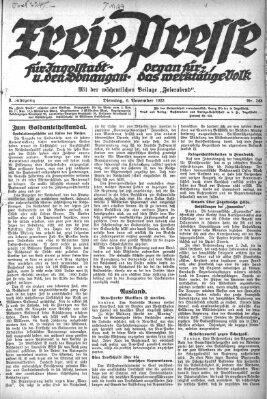 Freie Presse für Ingolstadt u. den Donaugau (Ingolstädter Anzeiger) Dienstag 6. November 1923