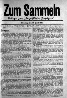 Ingolstädter Anzeiger Dienstag 12. Juni 1928