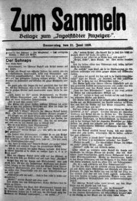 Ingolstädter Anzeiger Donnerstag 21. Juni 1928