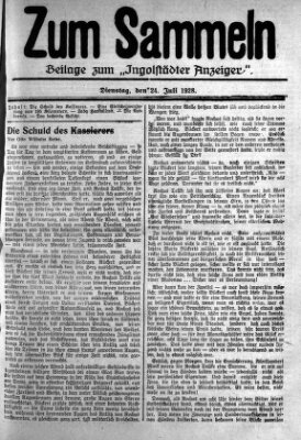 Ingolstädter Anzeiger Dienstag 24. Juli 1928