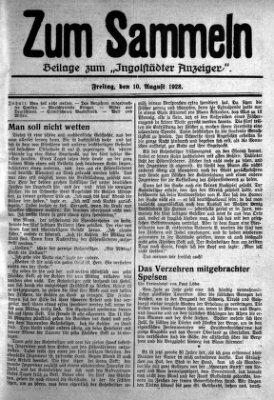 Ingolstädter Anzeiger Freitag 10. August 1928