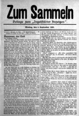 Ingolstädter Anzeiger Donnerstag 6. September 1928