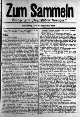 Ingolstädter Anzeiger Donnerstag 20. September 1928