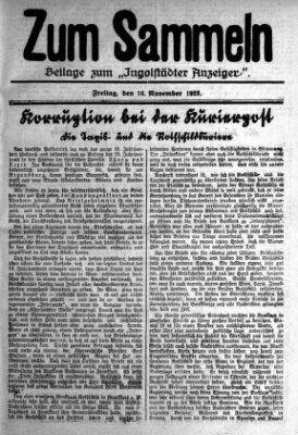 Ingolstädter Anzeiger Freitag 16. November 1928