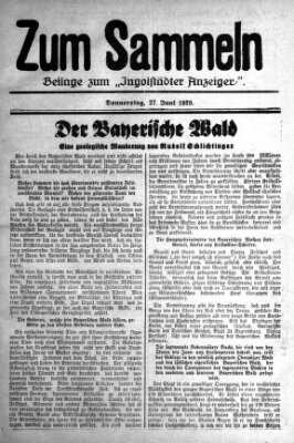 Ingolstädter Anzeiger Donnerstag 27. Juni 1929