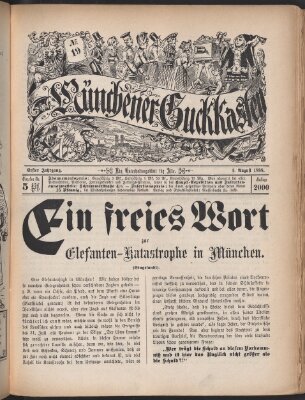 Münchner Guckkasten Samstag 4. August 1888