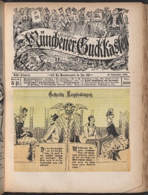 Münchner Guckkasten Samstag 22. September 1888