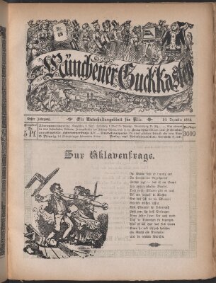 Münchner Guckkasten Sonntag 30. Dezember 1888