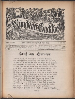 Münchner Guckkasten Samstag 20. Juli 1889