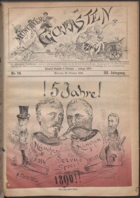 Münchner Guckkasten Freitag 28. Februar 1890