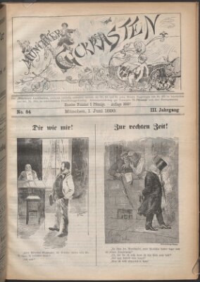 Münchner Guckkasten Sonntag 1. Juni 1890