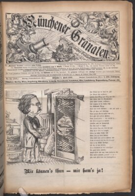 Münchner Guckkasten Sonntag 5. April 1891