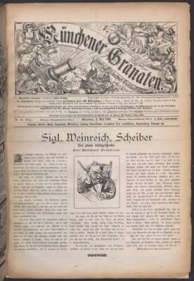 Münchner Guckkasten Sonntag 3. Mai 1891