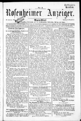 Rosenheimer Anzeiger Sonntag 26. Februar 1865