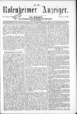 Rosenheimer Anzeiger Sonntag 10. Mai 1868