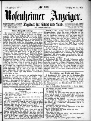 Rosenheimer Anzeiger Dienstag 15. Mai 1877