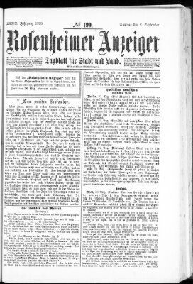 Rosenheimer Anzeiger Samstag 2. September 1893