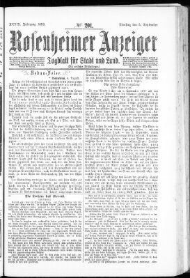 Rosenheimer Anzeiger Dienstag 5. September 1893