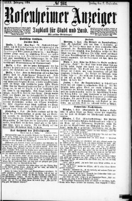 Rosenheimer Anzeiger Freitag 7. September 1894