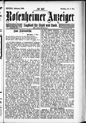 Rosenheimer Anzeiger Samstag 9. Mai 1896