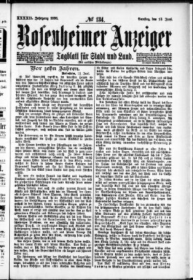 Rosenheimer Anzeiger Samstag 13. Juni 1896