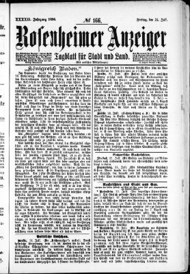 Rosenheimer Anzeiger Freitag 24. Juli 1896