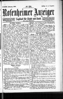 Rosenheimer Anzeiger Freitag 4. Dezember 1896