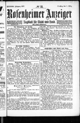 Rosenheimer Anzeiger Dienstag 9. März 1897