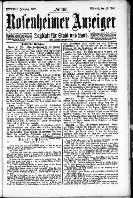 Rosenheimer Anzeiger Mittwoch 12. Mai 1897