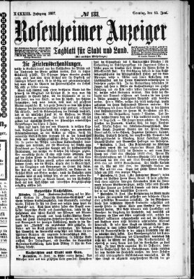 Rosenheimer Anzeiger Sonntag 13. Juni 1897