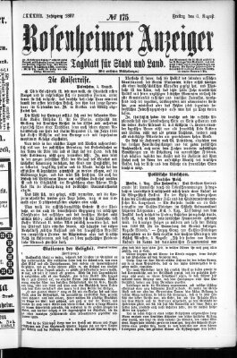 Rosenheimer Anzeiger Freitag 6. August 1897