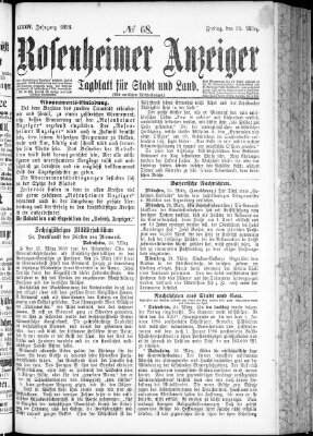 Rosenheimer Anzeiger Freitag 25. März 1898