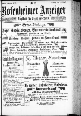 Rosenheimer Anzeiger Sonntag 10. April 1898