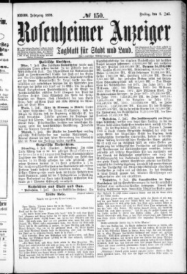 Rosenheimer Anzeiger Freitag 8. Juli 1898