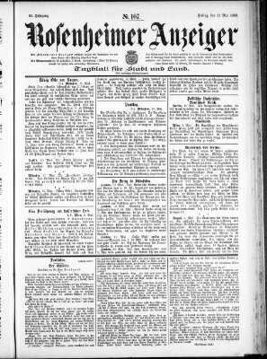 Rosenheimer Anzeiger Freitag 11. Mai 1900