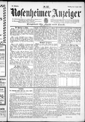 Rosenheimer Anzeiger Samstag 14. Juli 1900