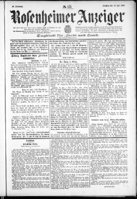 Rosenheimer Anzeiger Dienstag 31. Juli 1900