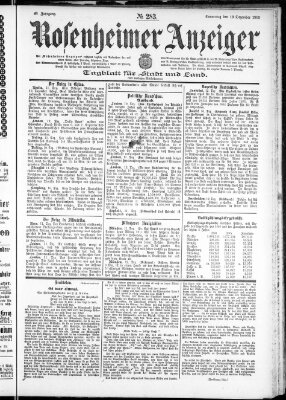 Rosenheimer Anzeiger Donnerstag 13. Dezember 1900