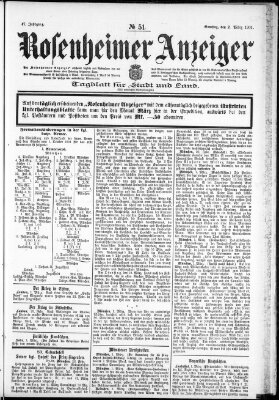 Rosenheimer Anzeiger Samstag 2. März 1901