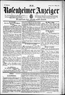 Rosenheimer Anzeiger Freitag 8. März 1901