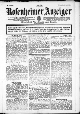 Rosenheimer Anzeiger Freitag 5. Juli 1901