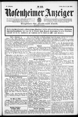 Rosenheimer Anzeiger Freitag 12. Juli 1901