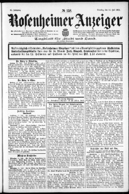 Rosenheimer Anzeiger Sonntag 14. Juli 1901